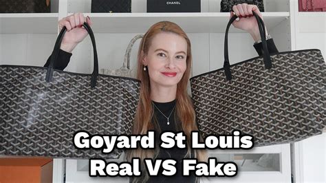 goyard st louis tote real vs fake|goyard tote bag scam.